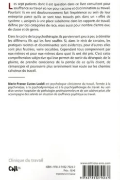 Le racisme ordinaire au travail, Marie-France Custos-Lucidi