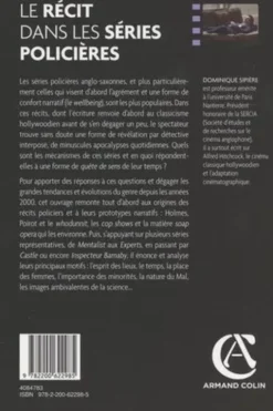 Le récit dans les séries policières. D'Hercule Poirot à Mentalist, Dominique Sipière