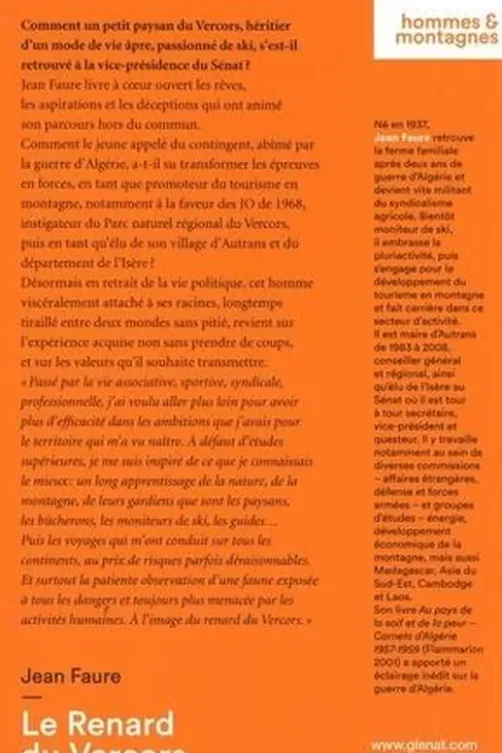 Le Renard du Vercors. Des Hauts Plateaux à la jungle politique, Jean Faure