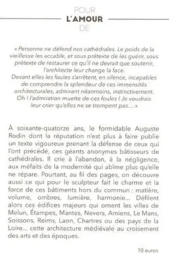 Les cathédrales de France, Auguste Rodin