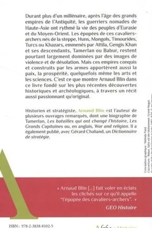 Les conquérants de la steppe. D'Attila au Khanat de Crimée Ve-XVIIIe siècle, Arnaud Blin