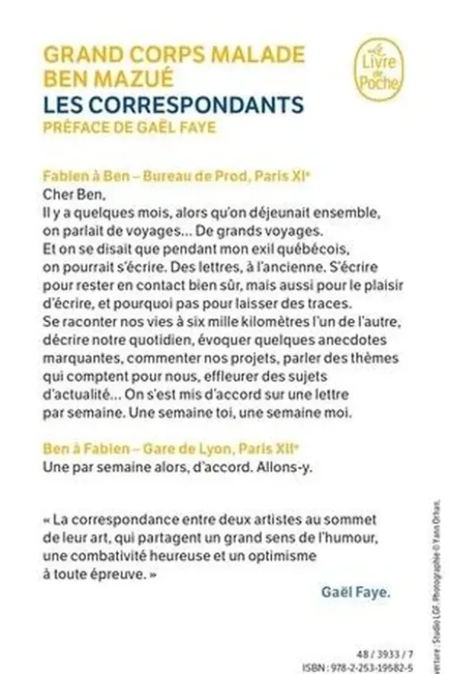 Les Correspondants, Grand corps malade