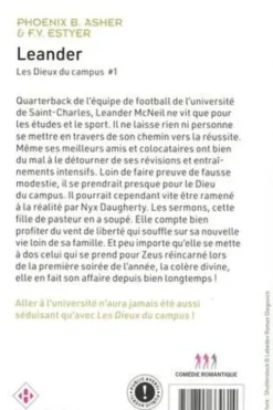 Les dieux du campus Tome 1 : Leander, Phoenix B. Asher