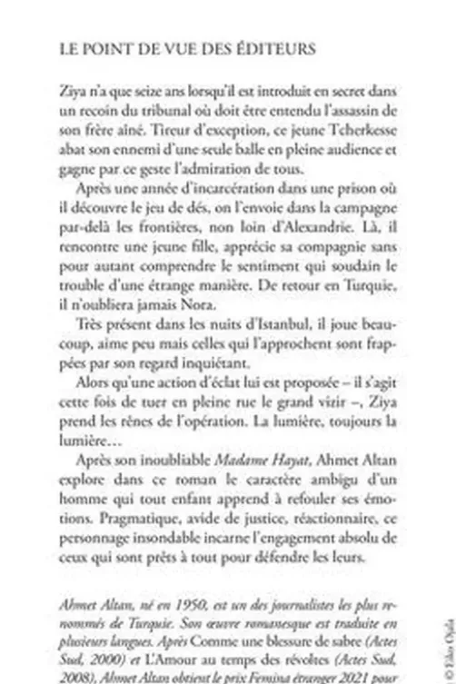 Les dés, Ahmet Altan