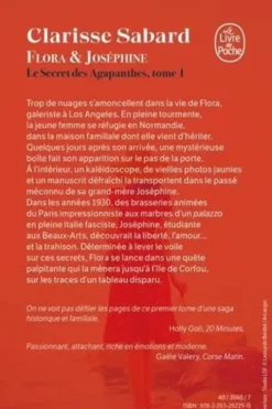 Le secret des agapanthes Tome 1 : Flora et Joséphine, Clarisse Sabard