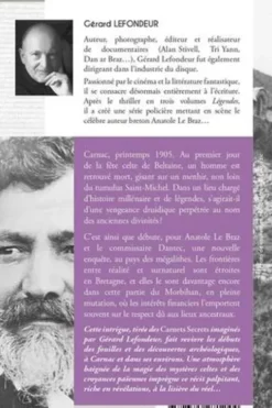 Les enquêtes d'Anatole Le Braz Tome 3 : La malédiction de Carnac, Gérard Lefondeur