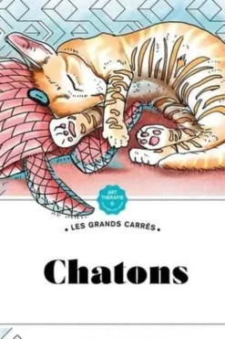 Les grands carrés Chatons. 45 coloriages anti-stress, Gaëlle Junius
