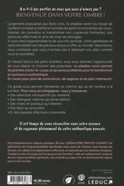 Le shadow work des hypersensibles spirituels. Transformez vos parts d’ombre en lumière, Edition, Géraldyne Prévot-Gigant