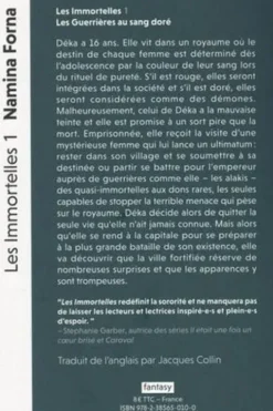 Les Immortelles Tome 1 : Les guerrières au sang doré, Namina Forna