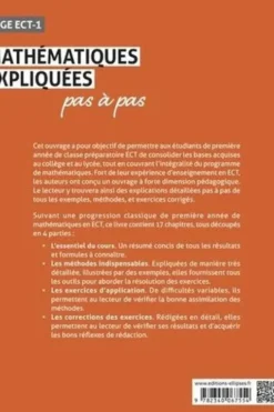 Les mathématiques expliquées pas à pas CPGE ECT-1, Adrien Fontaine