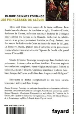 Les princesses de Clèves. Etre soeurs dans les guerres de Religion, Claude Grimmer