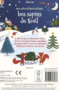 Les sapins de Noël. Avec plus de 190 autocollants réutilisables, Lucy Barnard
