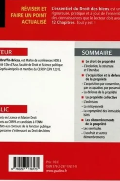 L'essentiel du droit des biens. Edition 2022-2023, Sophie Druffin-Bricca