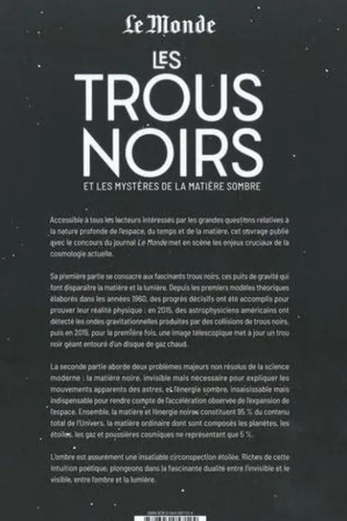 Les trous noirs et les mystères de la matière sombre. Les forces extrêmes de la gravité, formation et détections des trous noirs, à la découverte de la matière noire, Antxon Alberdi