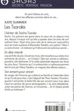 Les Tsarakis Intégrale : L'héritier de Sacha Tsarakis ; Un désir interdit ; Son ennemi pour amant, Kate Summer
