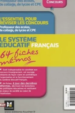 Le système éducatif français en fiches mémos. Edition 2019-2020, Eric Tisserand