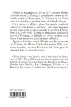 Le tricheur et la corde raide. Premières oeuvres 1945-1947, Claude Simon