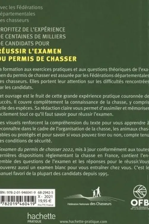 L'examen du permis de chasser avec les Fédérations départementales des Chasseurs. Edition 2022, Yves Le Floc'h Soye