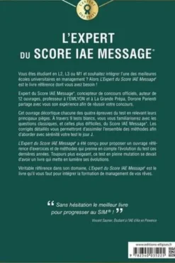 L'expert du Score IAE Message. 9 tests blancs, Edition 2020, Dorone Parienti