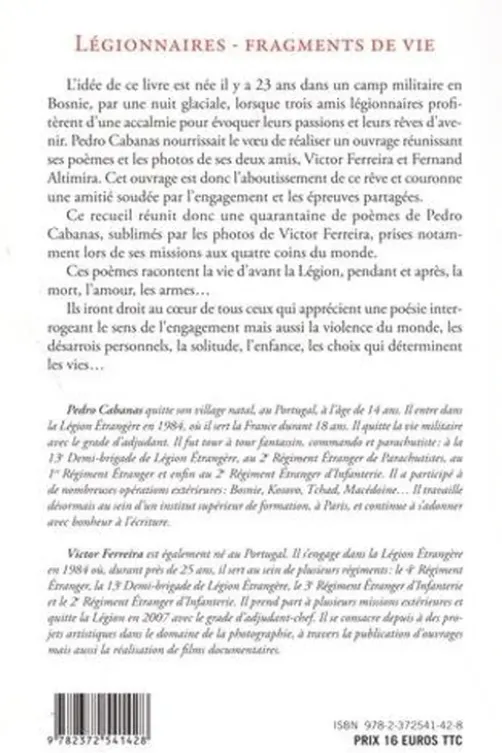 Légionnaires, fragments de vie, Victor Ferreira