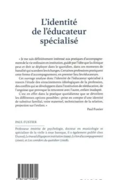 L'identité de l'éducateur spécialisé, Paul Fustier