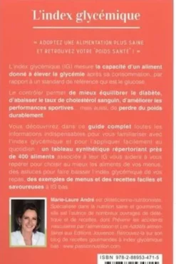 L'index glycémique . Le guide minceur et santé, Marie-Laure André