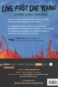 Live Fast, Die Young. 12 Rock & Roles Tragedies. Avec versio audio, Edition en anglais, Rupert Morgan