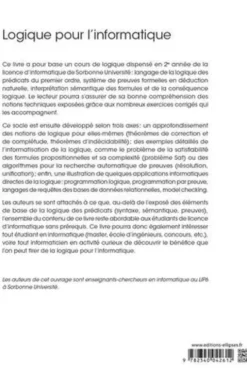 Logique pour l'informatique, Mathieu Jaume