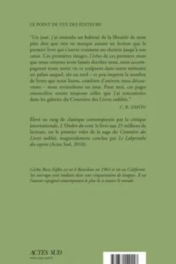 L'ombre du vent. Edition collector, Carlos Ruiz Zafon