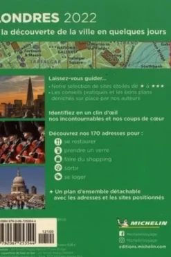 Londres. Edition 2022. Avec 1 Plan détachable, Michelin