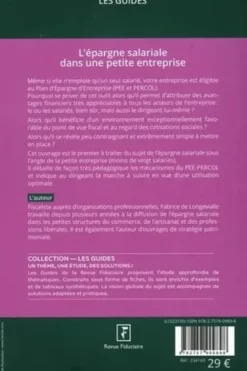 L'épargne salariale dans une petite entreprise. Edition 2023, Fabrice de Longevialle