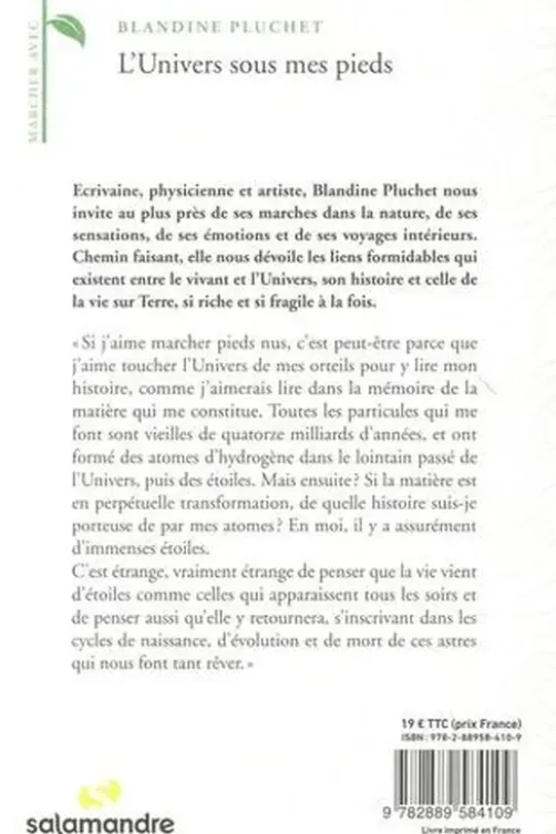 L'Univers sous mes pieds, Blandine Pluchet