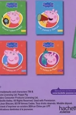 Ma première bibliothèque Peppa Pig. Coffret en 6 volumes : Le safari des petites bêtes ; Mission talkies-walkies ; Une journée à Téléland ; Le bus d'anniversaire ; Les cabanes en carton ; Le bureau de Peppa, Aurélie Desfour