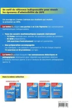 Mathématiques. Epreuve écrite d'admissibilité CRPE Tome 1, Edition 2021, Roland Charnay
