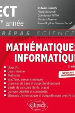 Mathématiques informatique ECT 1re année. 2e édition, Sylvain Rondy