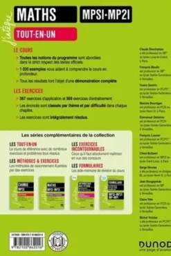 Maths MPSI-MP2I. 7e édition, Claude Deschamps