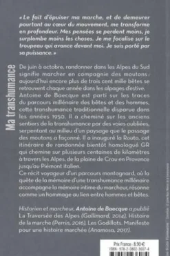 Ma transhumance. Carnet de routo, Antoine de Baecque