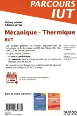 Mécanique - Thermique BUT. L'essentiel du cours, exercices avec corrigés détaillés, Thierry Alhalel
