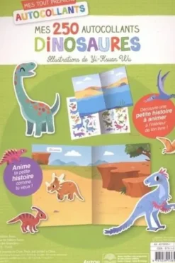Mes 250 autocollants dinosaures. 250 autocollants, Yi-Hsuan Wu