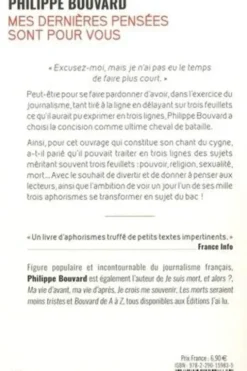 Mes dernières pensées sont pour vous, Philippe Bouvard