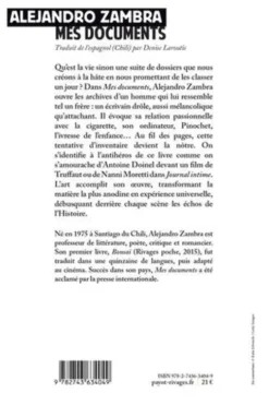 Mes documents, Alejandro Zambra