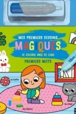 Mes premiers dessins magiques premiers mots. Je colorie avec de l'eau, Emma Martinez