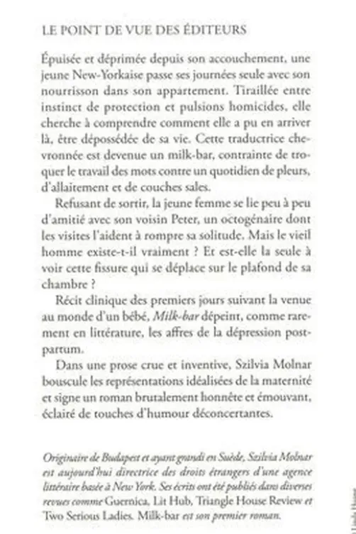 Milk-bar, Szilvia Molnar