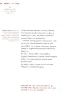 Mille millilitres de Ganymède, Philippe Savet
