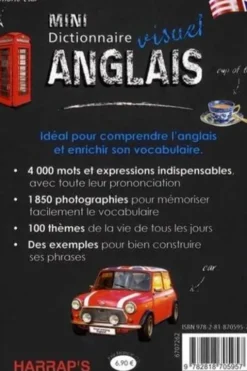 Mini dictionnaire visuel anglais. 4000 mots et expressions & 1850 photographies, Edition bilingue français-anglais, Claude Nimmo