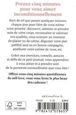 5 minutes... de self-love. Mon petit journal pour apprendre à m'aimer, Astrid Eulalie