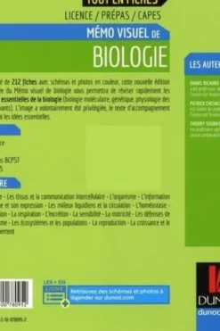 Mémo visuel de biologie. 4e édition, Daniel Richard