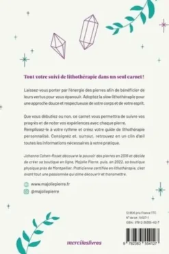 Mon carnet de lithothérapie. Pour s'initier et suivre ma pratique au quotidien, Johanna Cohen-Roset