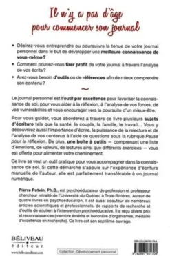 Mon journal personnel. Un outil pour mieux se connaître à tout âge, Pierre Potvin