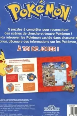 Mon livre puzzle Pokémon. 5 puzzles de 6 pièces, Nintendo